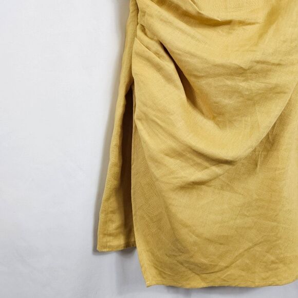 NWOT Reformation Kerrigan Linen Dress in Tuscan Sun - Size 8 - Picture 7 of 11